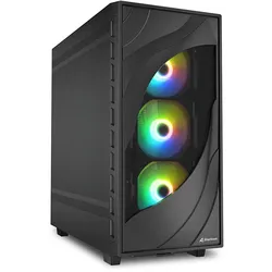 Sharkoon PC Gehäuse Rebel C80M RGB ATX schwarz