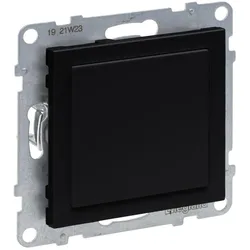 Legrand 765801 SEANO Blindabdeckung & Mosaic-Adapter in der Farbausführung Schwarz lackiert