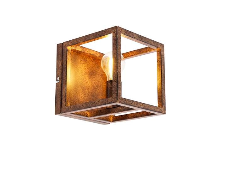 Applique murale industrielle rouille - Cage