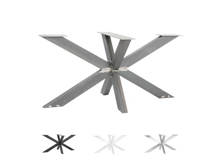 Natural Goods Berlin 1x Tisch-Gestell Spider Schwerlast Tischbeine Industrial aus Metall Einfache Montage Tischkufen für DIY-Projekte