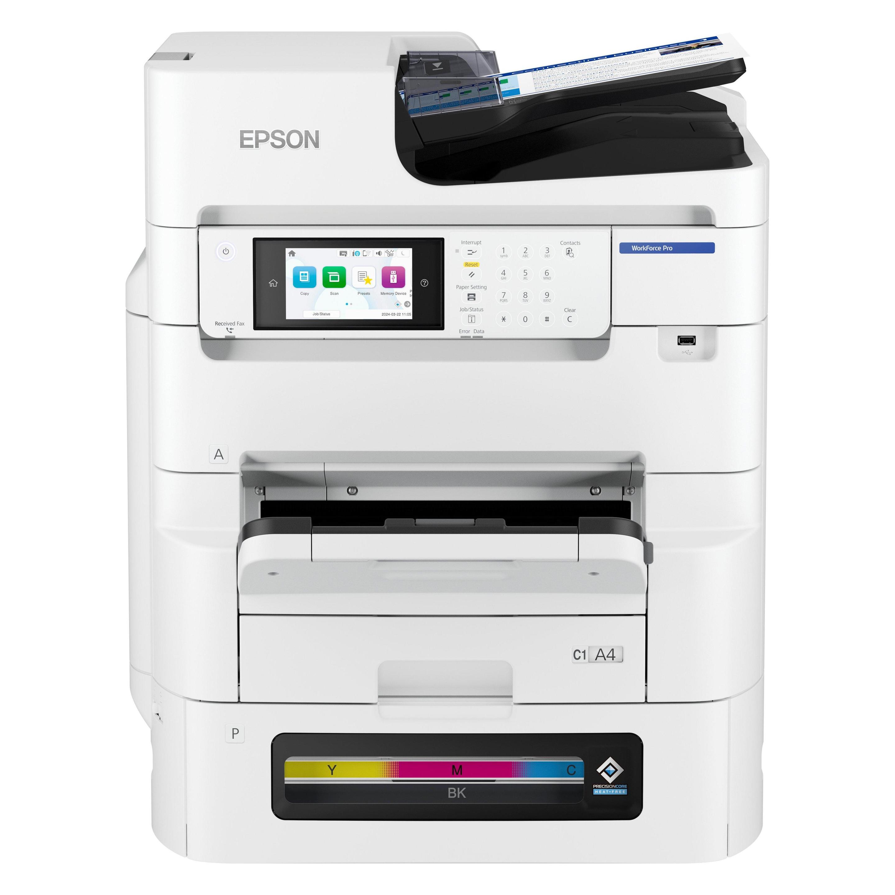 Epson Workforce Pro Inkjet Farb-Drucker 4in1 Blauer Engel (Farbe) (C11CL32401BA)
