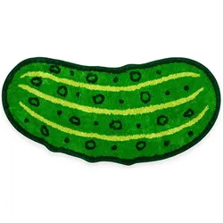 Kikkerland, Badteppich, - Pickle Bath Rug - Green - 17 x 34 x 0.25 (86.36 x 43.18 cm)