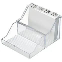 helit Klein-Karteikasten A6 quer »the index H61146« transparent, 16.5x13x9 cm
