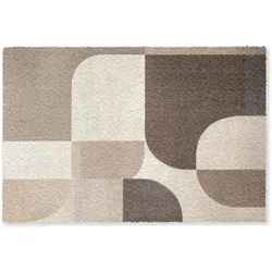 FUSSMATTE Geometrisch - Gewebte Struktur - Modern Fußabtreter 180x120 cm