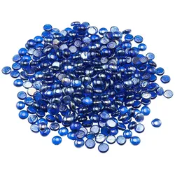 VEVOR Feuerglas, 4,5 kg hochtemperaturbeständige Glassteine, 19 mm reflektierende Feuerstellen-Glasperlen, Feuerstelle Glasfelsen, Kaminglas, Feuerkristall, Feuerperlen, für Kamin Kobaltblau