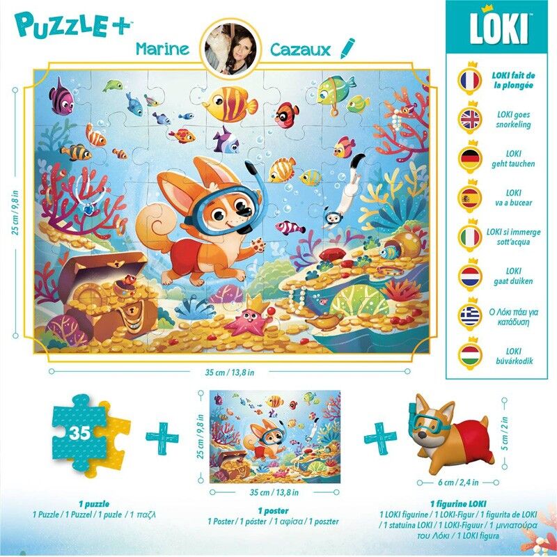 Puzzle+ : LOKI fait de la plongée - 35 pcs