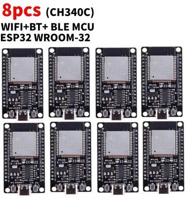Inspired Living ESP32 WROOM 32 Wireless Development Board With USB C & Dual Connectivity ch340c Type c 8pc