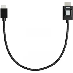 Atomos 4kP60 Locking HDR Mini to Full HDMI 30cm High Speed Cable (0.30 m), Videokabel, Schwarz