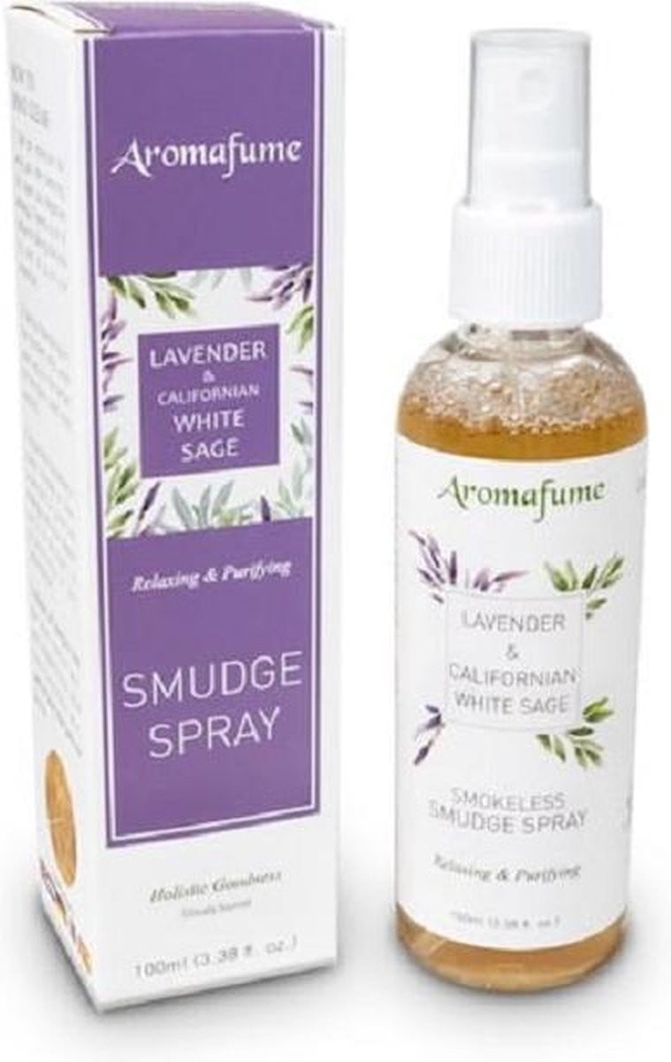 Aromafume Natural Smudge Spray Witte Salie en Lavendel - 100ml