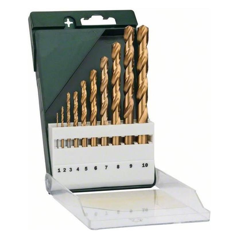 Bosch Zubehör 10tlg. Metallbohrer-Set HSS-TiN (2609255130)