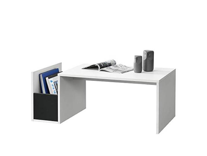 [en.casa] Couchtisch Bollnäs mit Ablagefach 90 x 45 x 35 Wohnzimmertisch Sofatisch Weiß