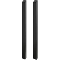 GRIFFWERK Griffstangenpaar PLANEO GS_49011 - Graphitschwarz -für Glas -Länge: 260mm