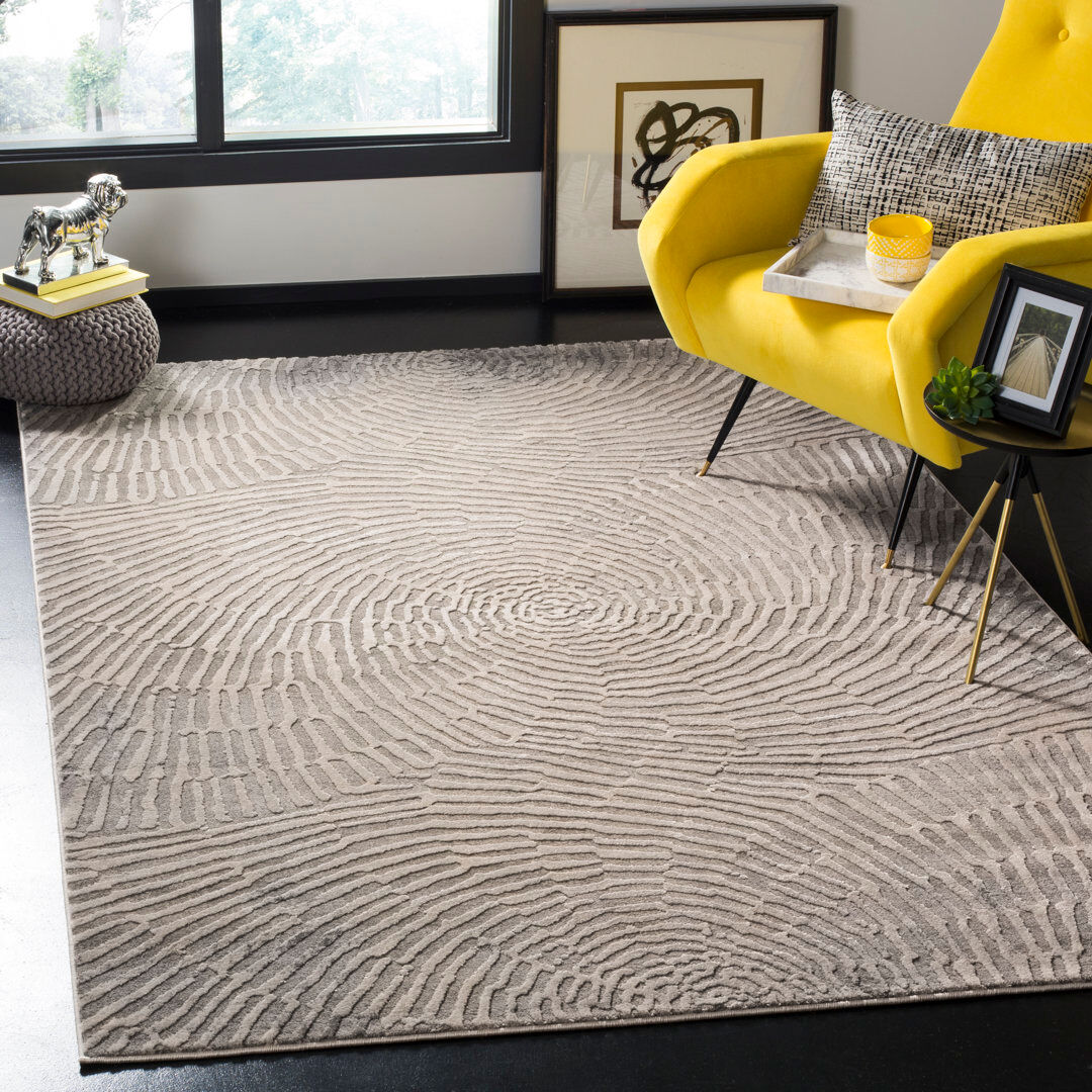 Hykkon Noelia Area Rug Brown Rectangle 122 x 183 cm