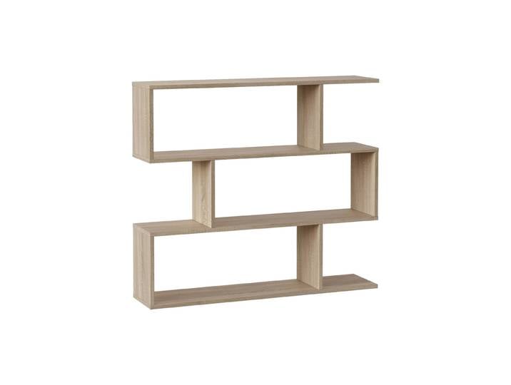 Bibliothèque effet bois beige 117x25 cm