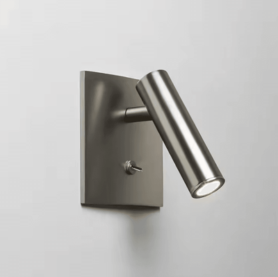 Inspire Curations Adjustable Recessed LED Bedside Reading Wall Lamp square sand Nickel warm White (2700 3500k)