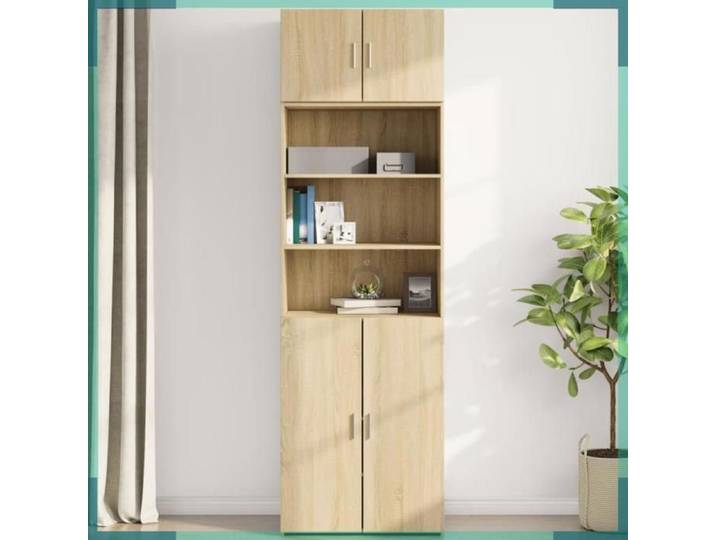 Armoire murale - 846119 - chêne sonoma - bois d'ingénierie - 70 x 42 5 x 40 cm