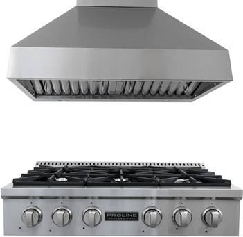 Proline Range Hoods "Proline 36"" All-Gas Range + Hood Bundle   Save 10%"