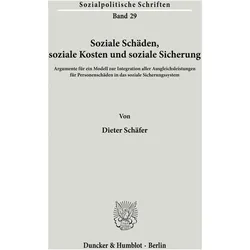 Soziale Schäden, soziale Kosten und soziale Sicherung., Fachbücher von Dieter Schäfer