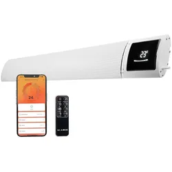 KLAMER Infrarotheizung 2600 W – WLAN Heizstrahler mit App- & Timer, Decken- & Wandmontage, Fenster-offen-Erkennung, Überhitzungsschutz, leise Strahlu...