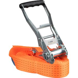 Feldtmann Spanngurt TECTOR, orange, mit Ratsche, 5000 kg Zurrkraft, DIN EN 12195-2, 50 mm x 6 m