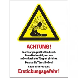 Dreifke® Warn-Kombi CO2-Feuerlöscher - Löschen..., ISO, Recycling-Verbundplatte, 300x400mm