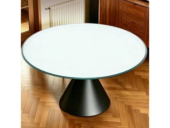 35 40 43 45 60cm Rund Tischplatte Gehärtetem Glasplatte Sicherheitsglas Ersatztischplatte für Esstisch Garten Terrasse Couchtisch(60cm(24in))