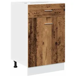 vidaXL Schubunterschrank Lyon Altholz-Optik 50x46x81,5 cm Holzwerkstoff