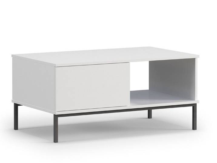 Compleo Couchtisch mit Schublade MENS, Wohnzimmertisch auf hohen Beinen