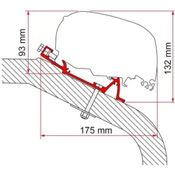 Fiamma LMC Tec Markisenadapter für Fiamma F80/F65 500 cm
