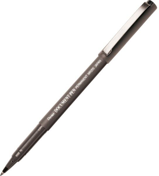Pentel Mr205 Dokument Rollerpen   Permanent   Sort