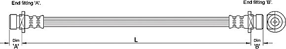 Metzger Autoteile Bremsschlauch 4110183 Für Land Rover