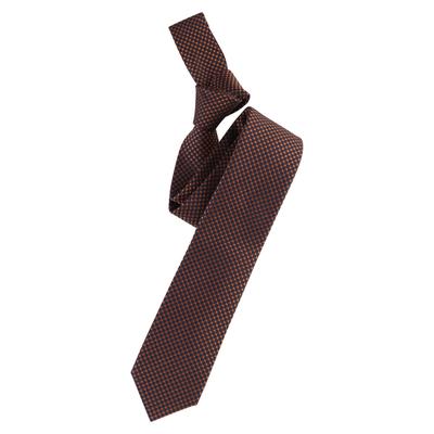 Krawatte VENTI "VENTI Krawatte gemustert", Herren, orange, 100% Seide, Krawatten