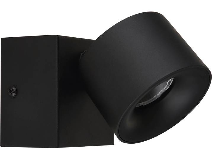 GLOBO LIGHTING LED Wandstrahler RAE , schwarz (schwarz matt), 1, 1 Stk., Leuchten, Wandspot, Flur, Wohnzimmer, Arbeitszimmer, LED Wandstrahler
