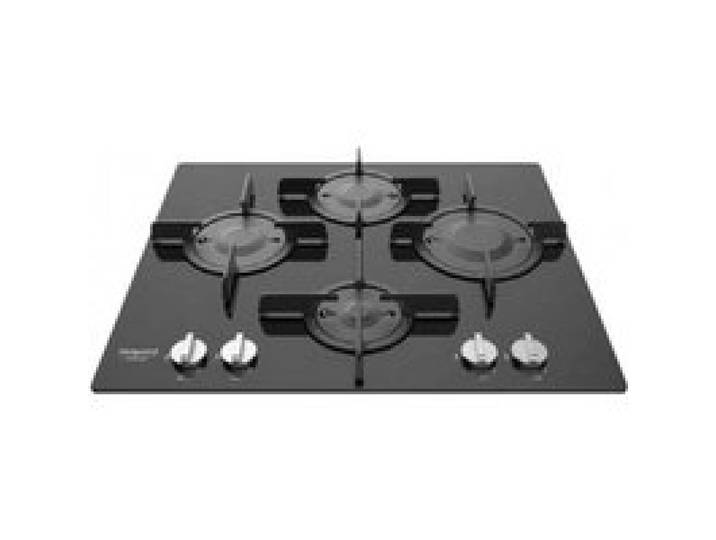 Hotpoint FTGHG 641 D-HA(BK) Intégré Cuisinière à gaz Noir Fonte Méthane Rotatif