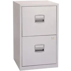 Bisley Home Hängeregistraturschrank »PFA« A4, einbahnig, 2 Schübe silber, 41.3x67.2x40 cm