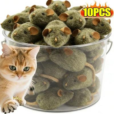 Uplift Essentials Simulation Long Plush Squeaky Mouse The Ultimate 10 Piece Hunting Pack Simulation Long Plush Squeaky Mouse The Ultimate 10 Piece Hunting Pack