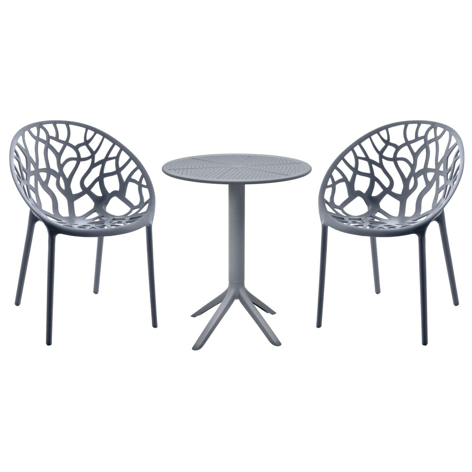 CLP Sitzgruppe Set, moderner Stil, hochwertiges Gestell schwarz, ideal für Esszimmer, Wohnküche, Serie Hoscana