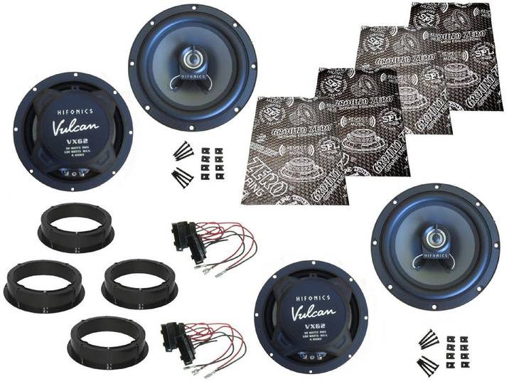 DSX Hifonics Boxen für Skoda Octavia IV Bj 20-22 Tür vorn hinten Dämmmatte Auto-Lautsprecher (180 W)