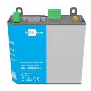 Insys icom SCR-L300, LTE-Mobilfunk-Router, VPN 2xEthernet 10/100BT 1xRS232 2xdig.Ein 2xdig.Aus (10020729)