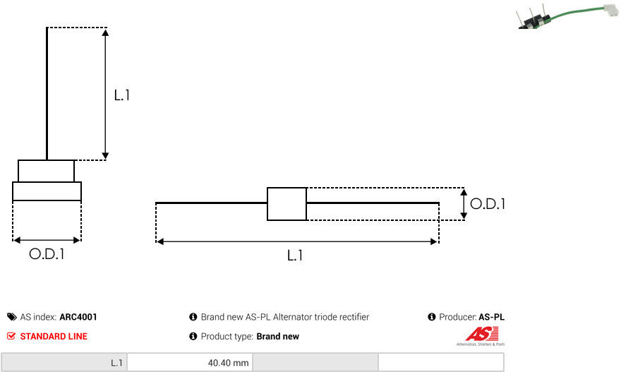 As-Pl Gleichrichter, Generator Arc4001