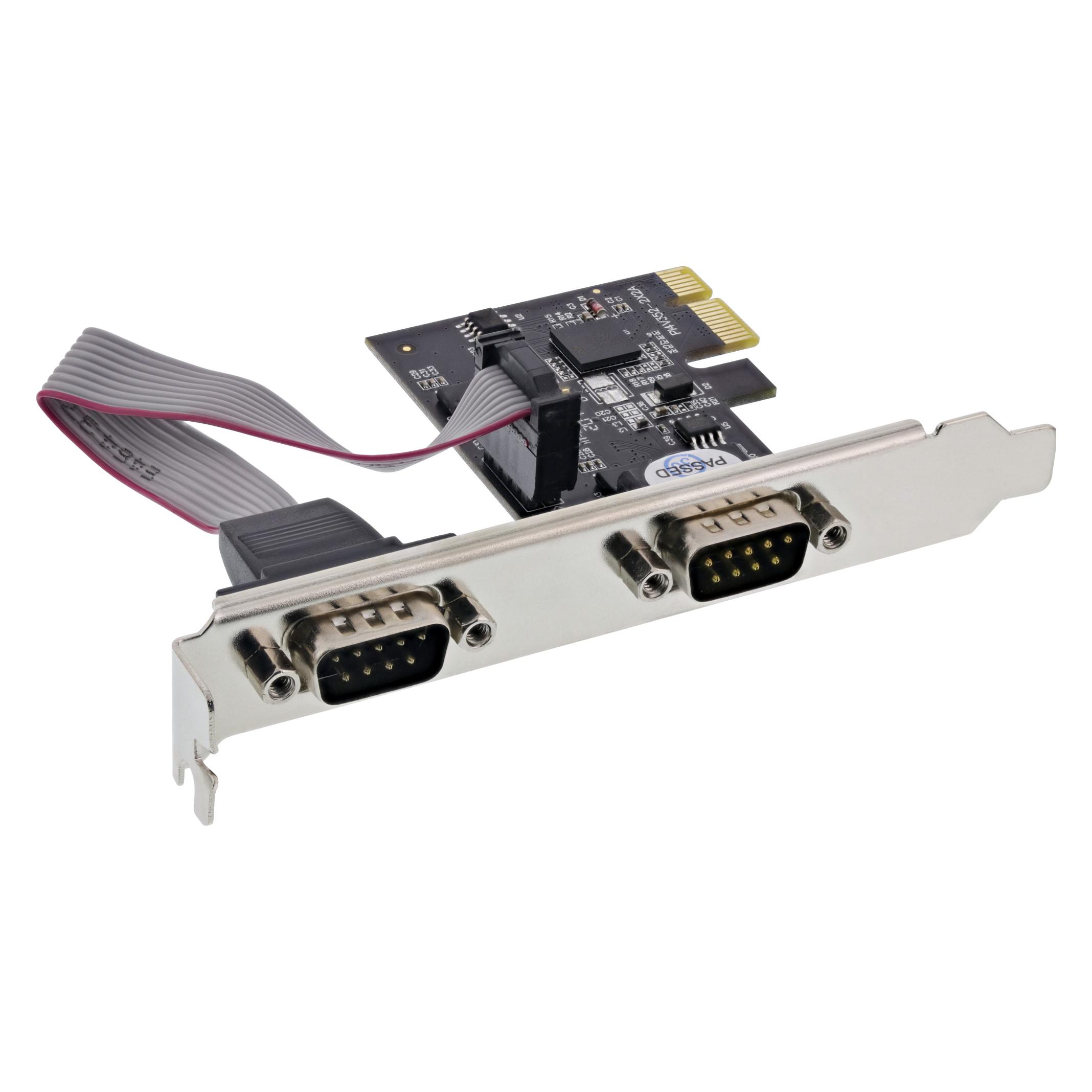 Longshine Controller PCIe 2x Seriell RS232 - Schnittstellenkarte - PCI-Express (LCS-6321M)