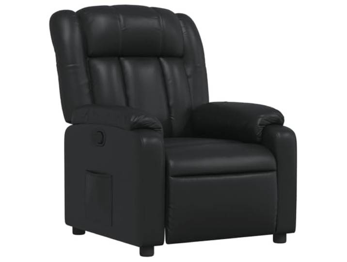 Heofavd Relaxsessel Manuell Verstellbar TV Sessel Kunstleder Schwarz