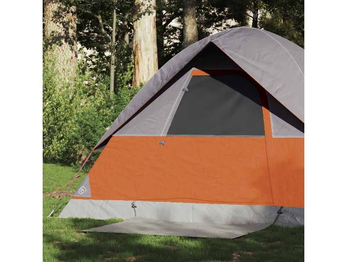 vidaXL Kuppel-Campingzelt 2 Personen Orange Wasserdicht