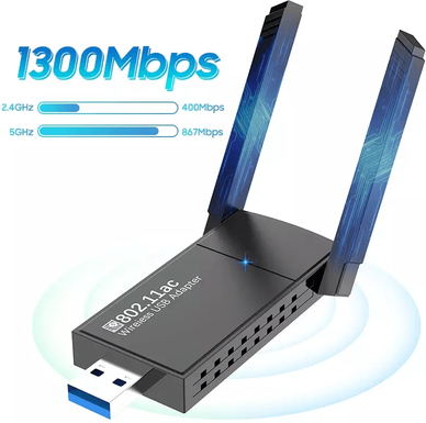 GreatGadgets LLC USB Dual Band WiFi Adapter, Wireless Network Dongle USB Dual Band WiFi Adapter, Wireless Network Dongle