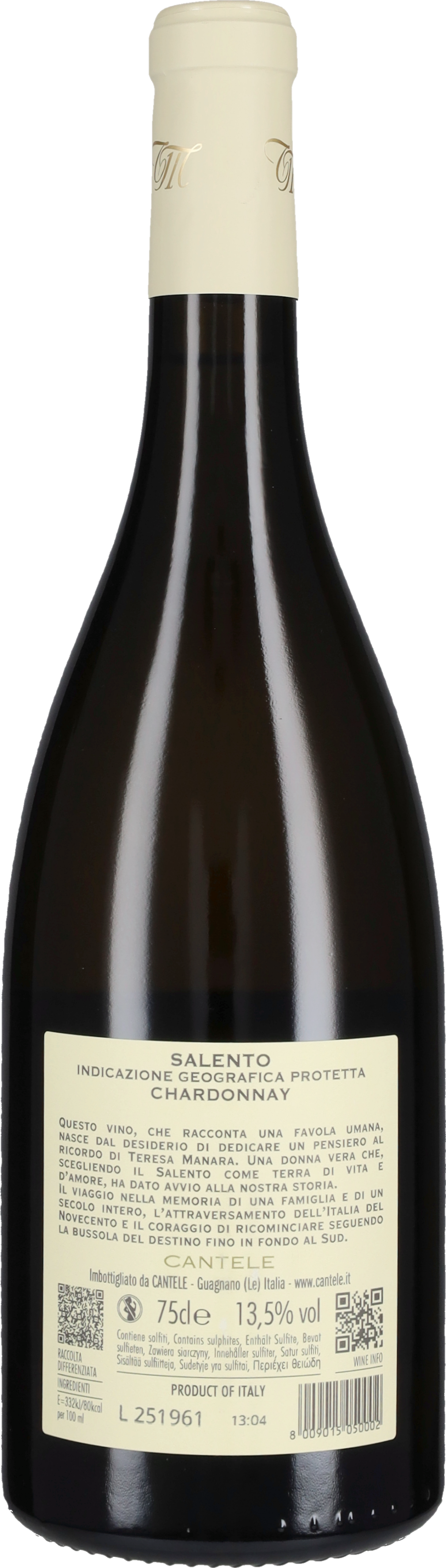Chardonnay 'Teresa Manara' Cantele 2024