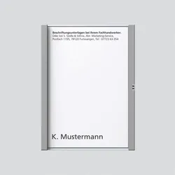 Siedle&amp;Söhne Namensschild titan-met kpl 200029036-00