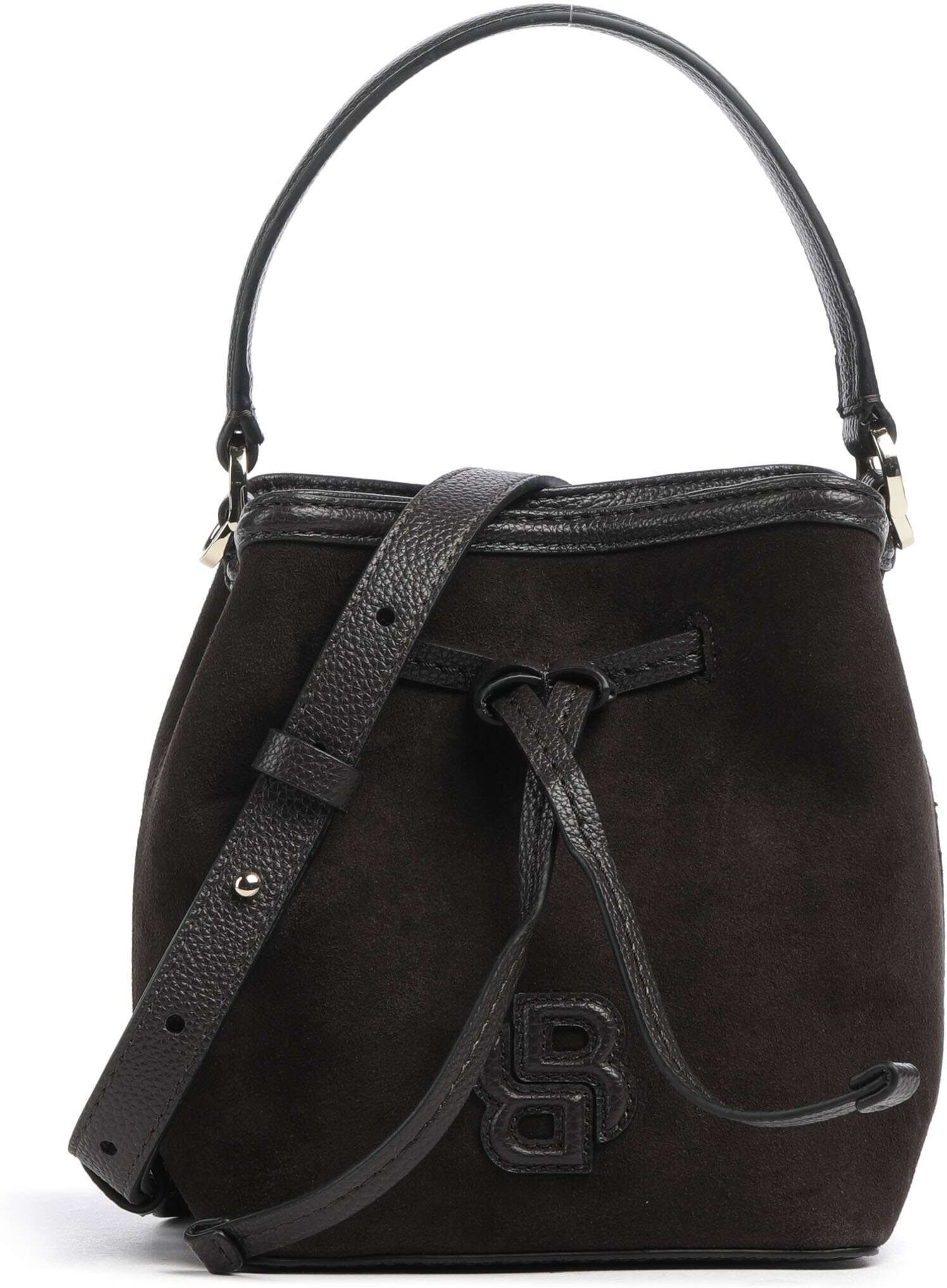 Boss Anett Bucket Handtasche aus Leder, braun
