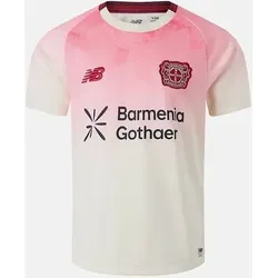 NEW BALANCE Kinder Trikot Bayer 04 Away Youth Short Sleeve Jersey 25/26, Größe M in Pink 230554