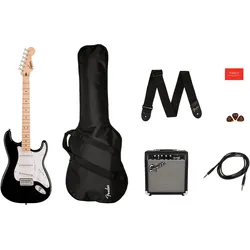 Fender Sonic Stratocaster Pack (E-Gitarre, Pappel), Gitarre, Schwarz