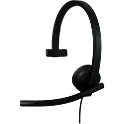 Logitech USB Headset Mono H570e (Kabelgebunden, USB-C, Microsoft Teams), Office Headset, Schwarz